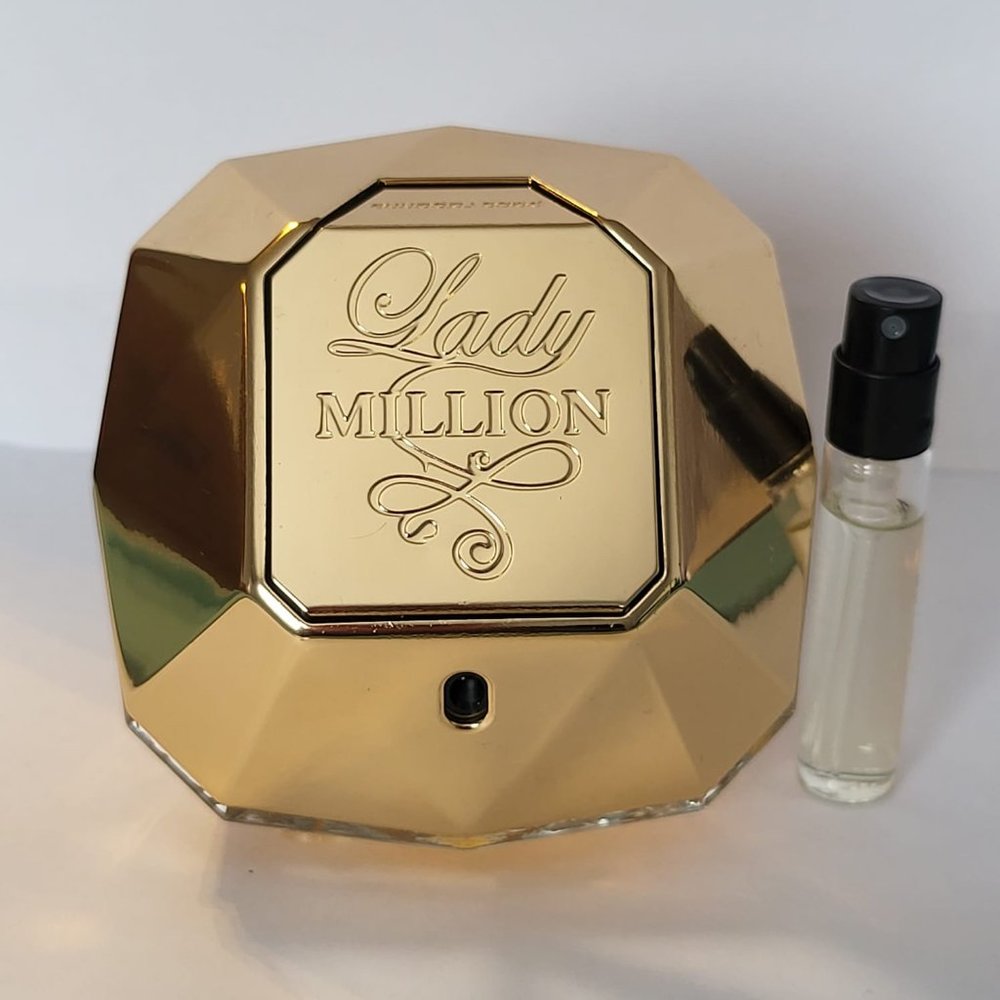 Lady Million Paco Rabanne for women in 10ml. Travel Size.